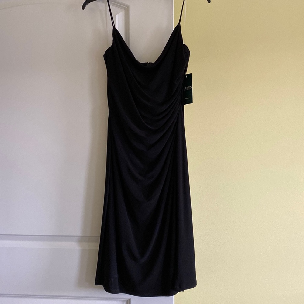 Lauren Black Cocktail Dress Size 8